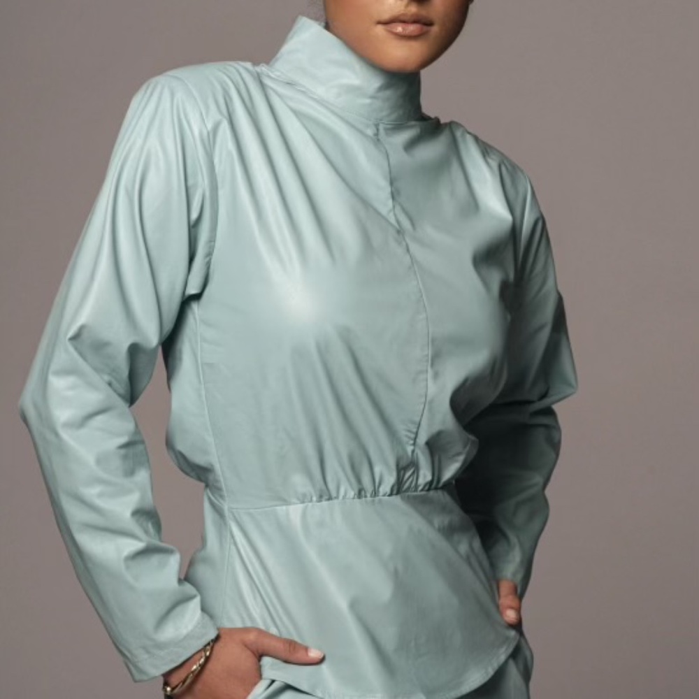 Faux Leather Top